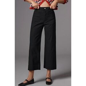 Anthropologie MEAVE The Colette Crop Wide-Leg Pants Womens 30P Casual Minimalist